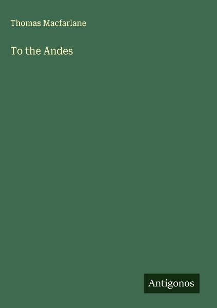 To the Andes