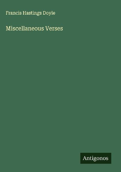 Miscellaneous Verses