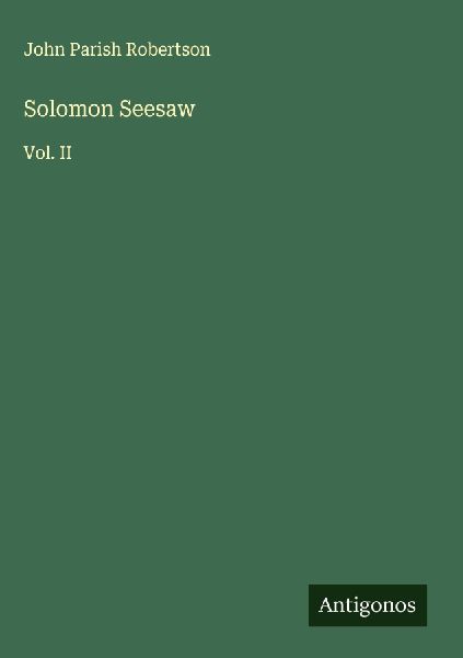 Solomon Seesaw: Vol. II