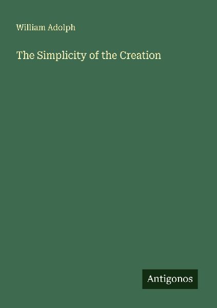 The Simplicity of the Creation