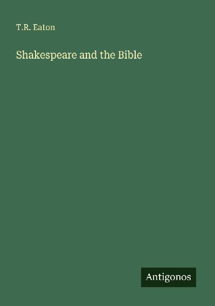 Shakespeare and the Bible