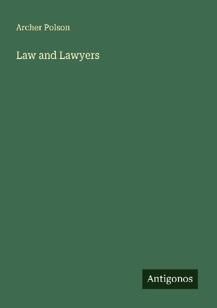 Law and Lawyers