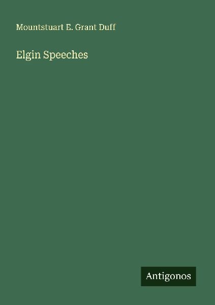 Elgin Speeches