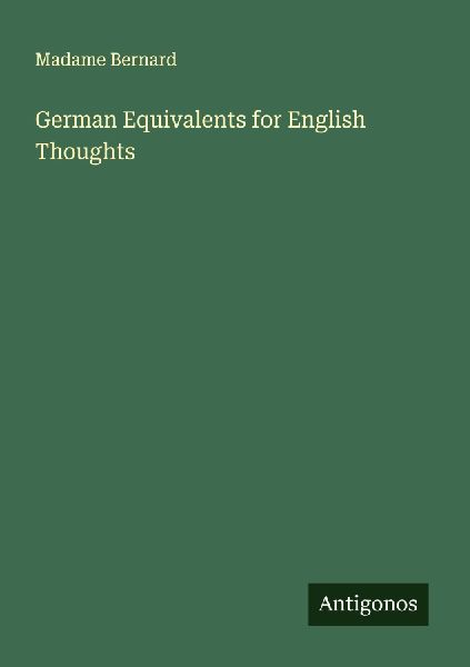 German Equivalents for English Thoughts