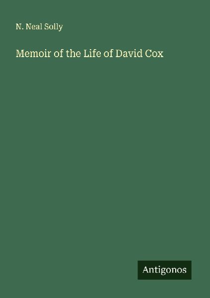 Memoir of the Life of David Cox