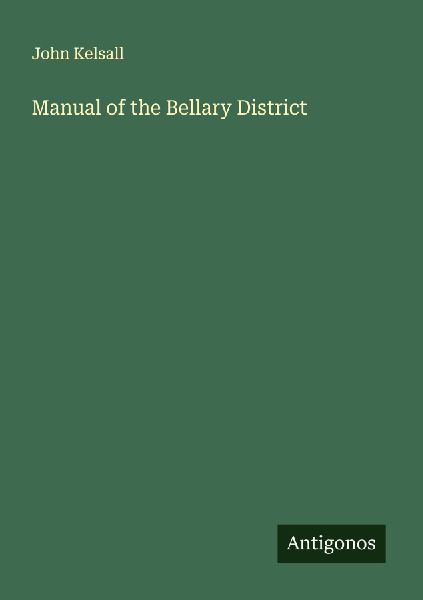 Manual of the Bellary District