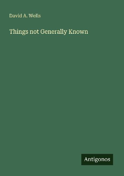 Things not Generally Known