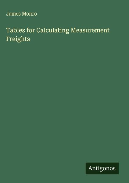 Tables for Calculating Measurement Freights