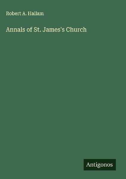 Annals of St. Jamess Church