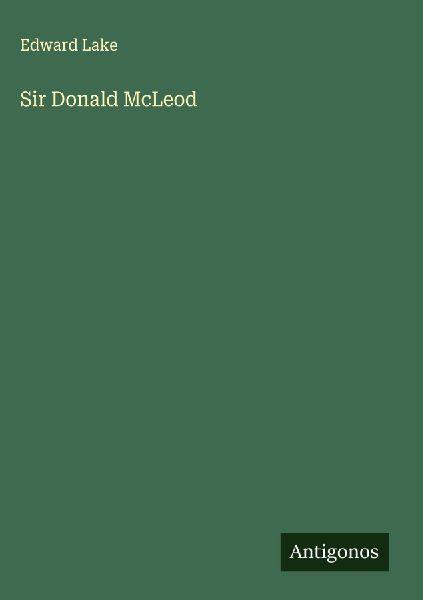 Sir Donald McLeod