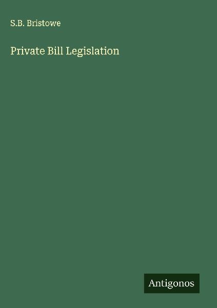 Private Bill Legislation