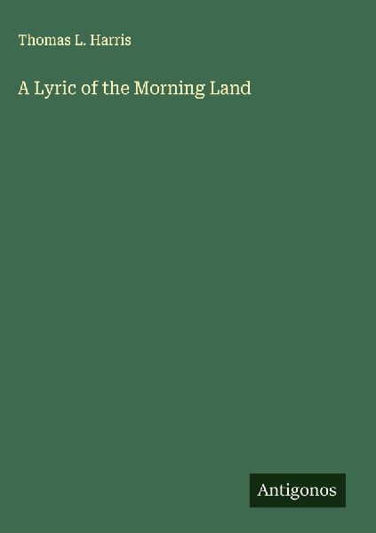 A Lyric of the Morning Land