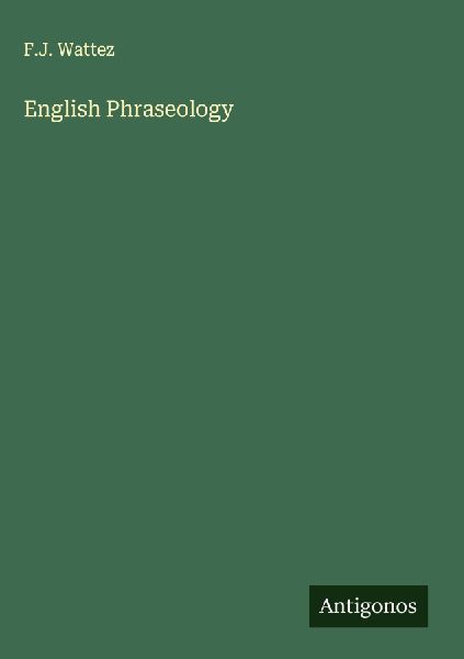English Phraseology