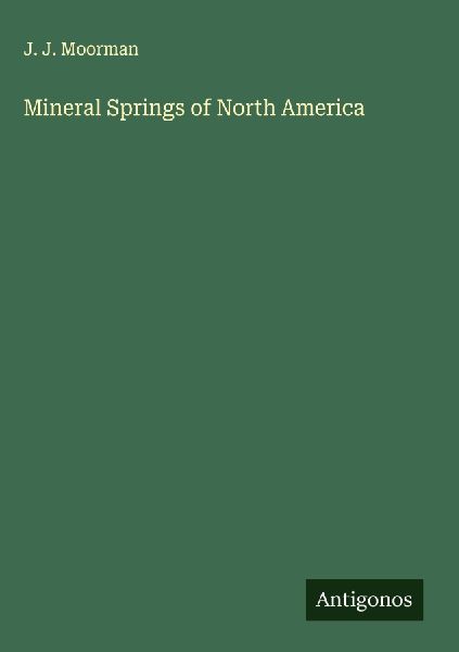 Mineral Springs of North America