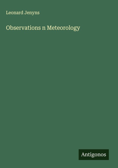 Observations n Meteorology