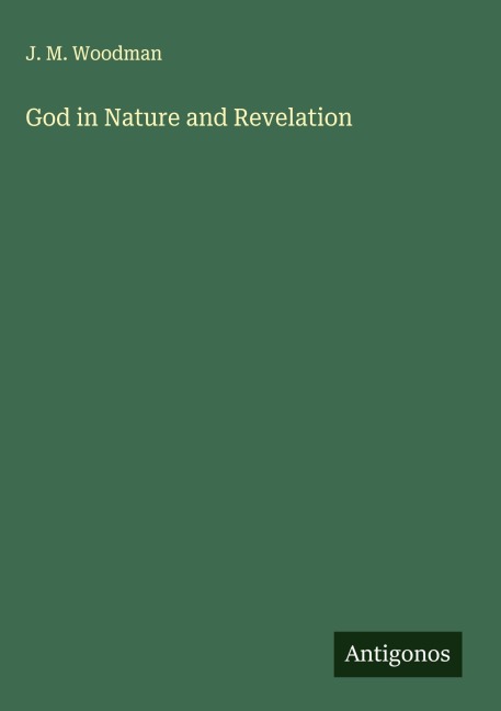 God in Nature and Revelation