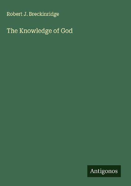The Knowledge of God