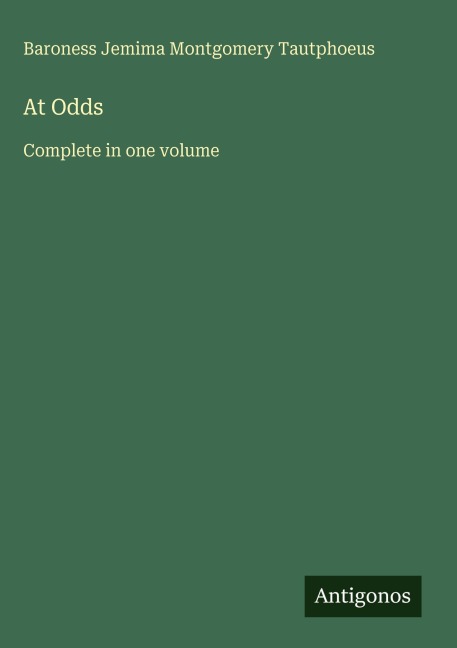 At Odds: Complete in one volume