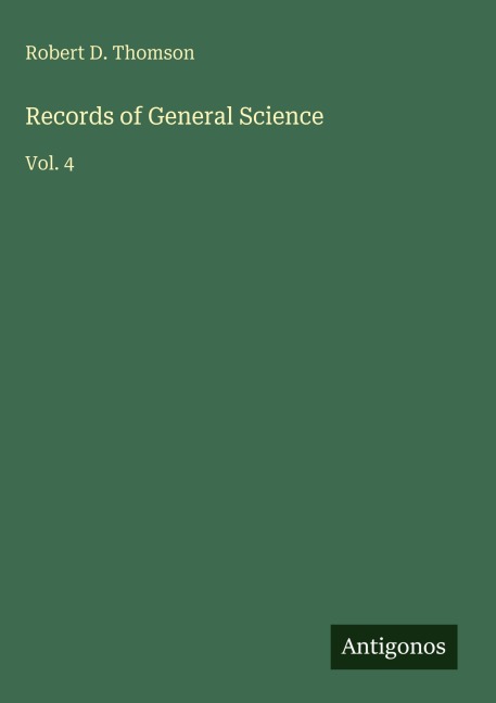 Records of General Science: Vol. 4
