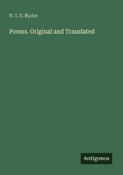 Poems. Original and Translated