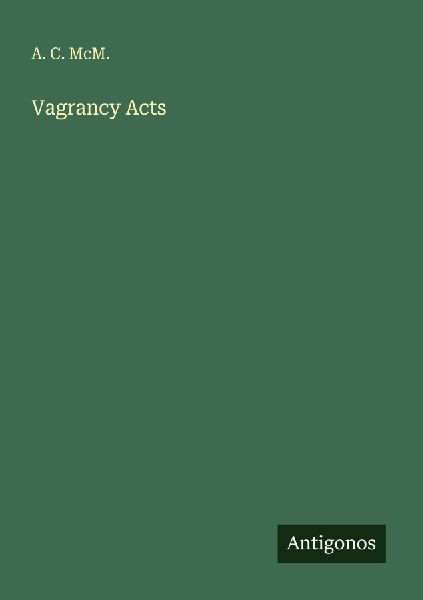 Vagrancy Acts