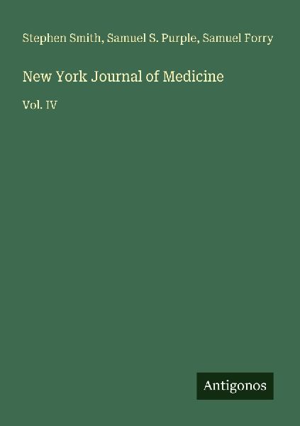 New York Journal of Medicine: Vol. IV