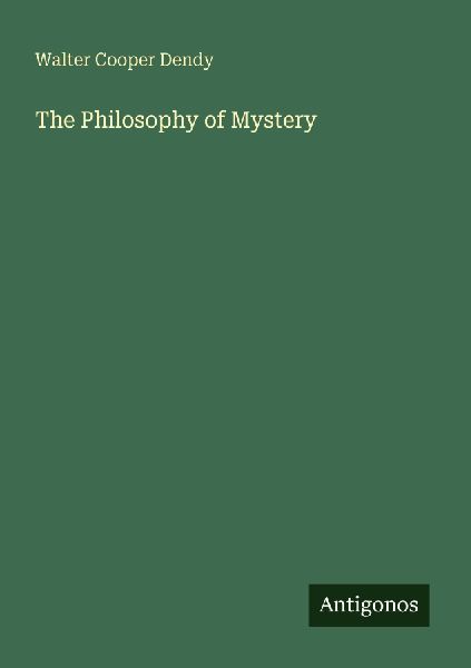 The Philosophy of Mystery