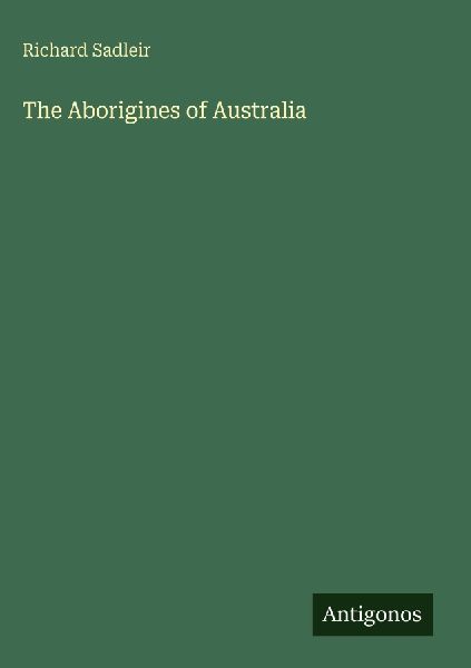 The Aborigines of Australia