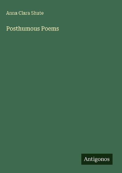 Posthumous Poems