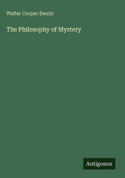 The Philosophy of Mystery