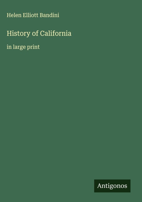 History of California: in large print