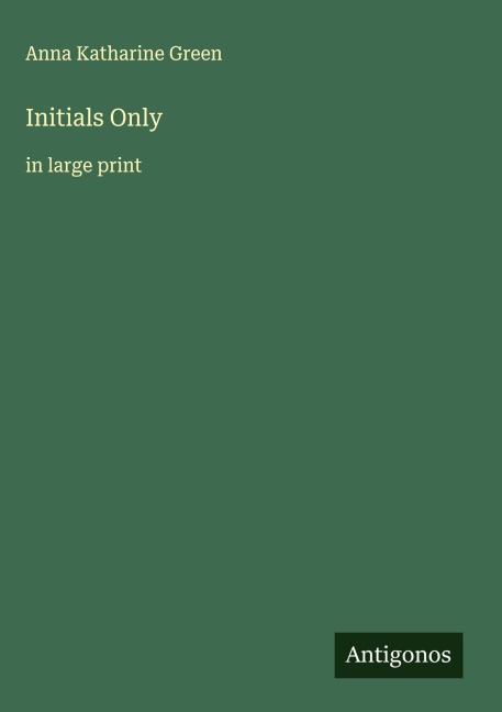 Initials Only: in large print