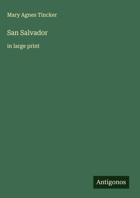 San Salvador: in large print
