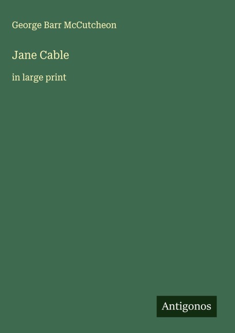 Jane Cable: in large print