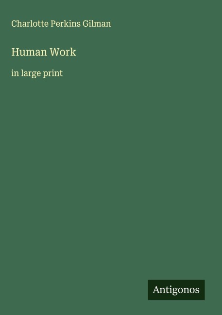 Human Work: in large print