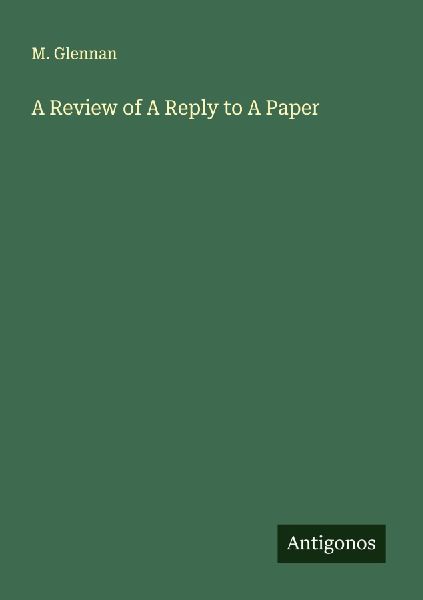 A Review of A Reply to A Paper