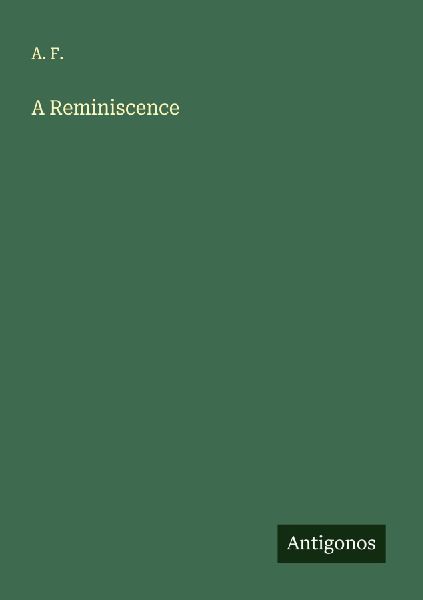 A Reminiscence