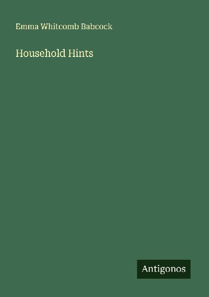 Household Hints