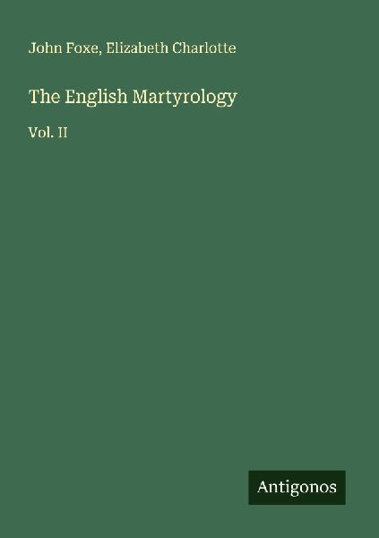 The English Martyrology: Vol. II