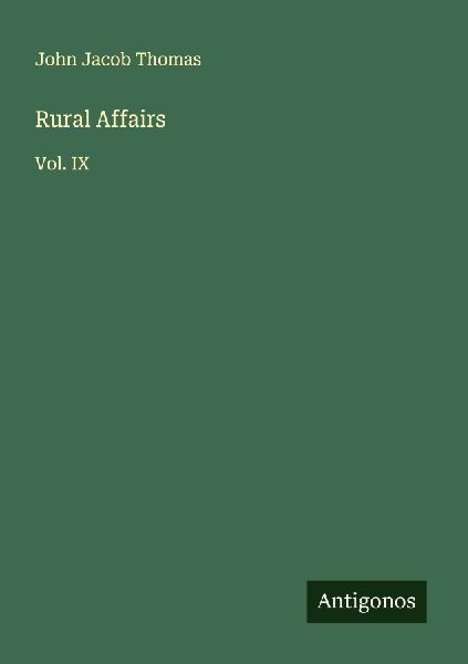 Rural Affairs: Vol. IX
