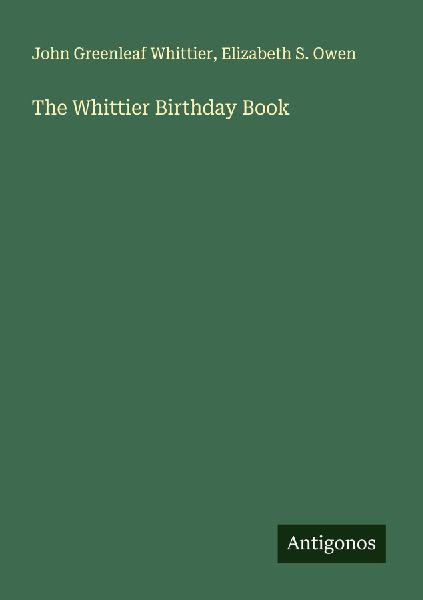 The Whittier Birthday Book