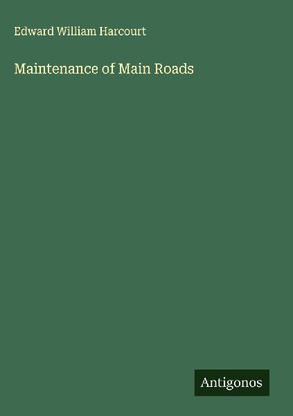 Maintenance of Main Roads