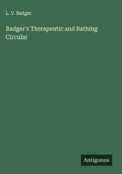 Badgers Therapeutic and Bathing Circular