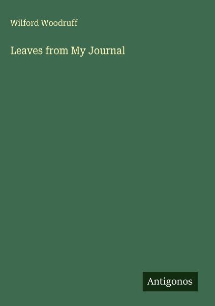 Leaves from My Journal