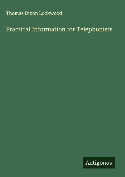 Practical Information for Telephonists