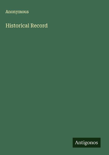 Historical Record