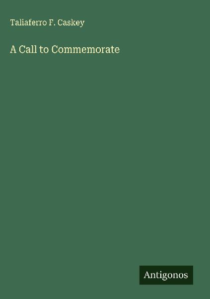 A Call to Commemorate