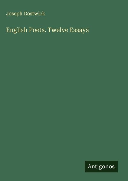 English Poets. Twelve Essays