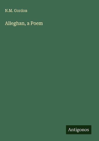 Alleghan, a Poem