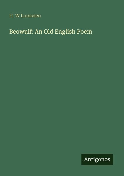 Beowulf: An Old English Poem
